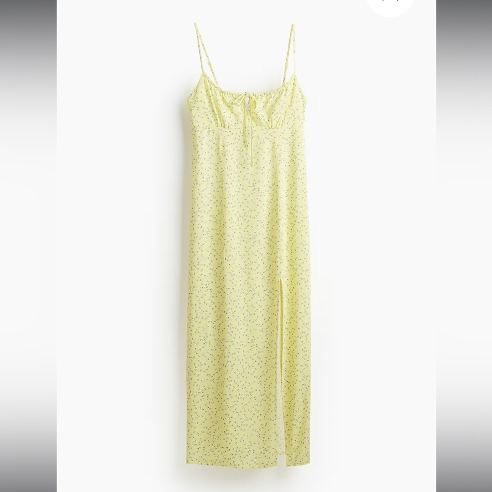 Yellow Floral Midaxi Dress